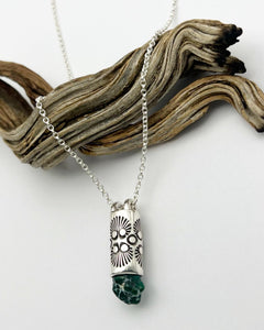 Fox Turquoise Nugget Opuntia Talisman Necklace