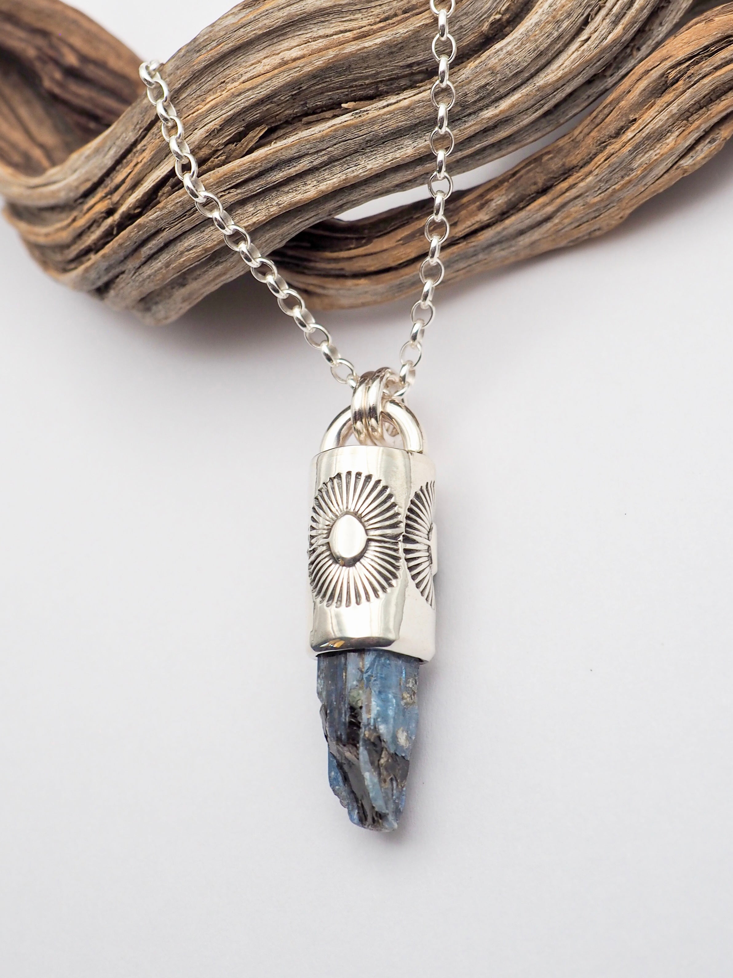 Blue Kyanite Sunshine Talisman Necklace