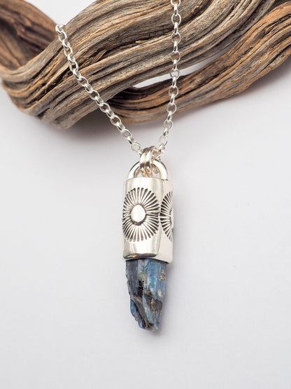Blue Kyanite Sunshine Talisman Necklace