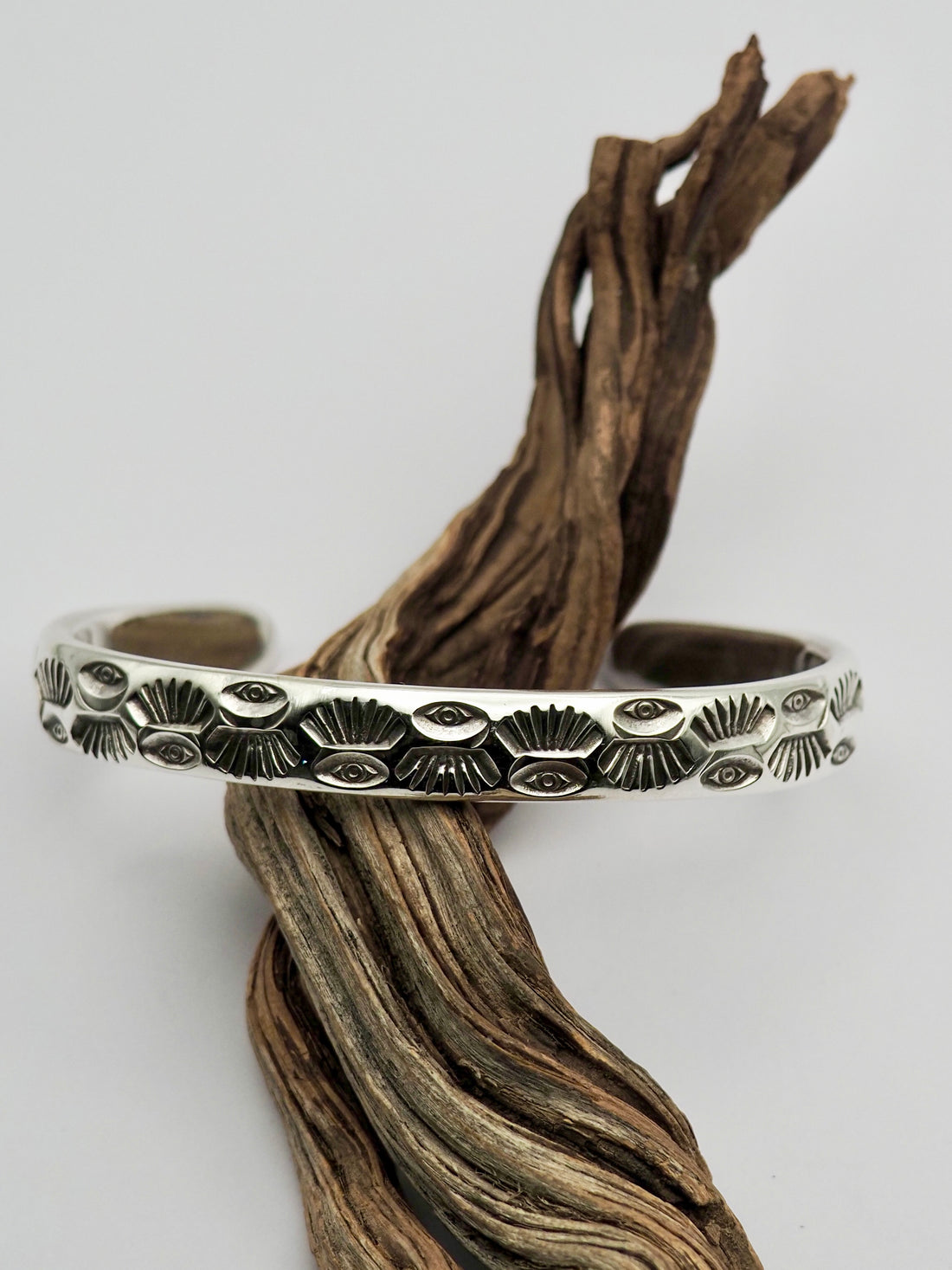 MTO Astral Eyes II Hand Stamped Heavyweight Stacker Cuff