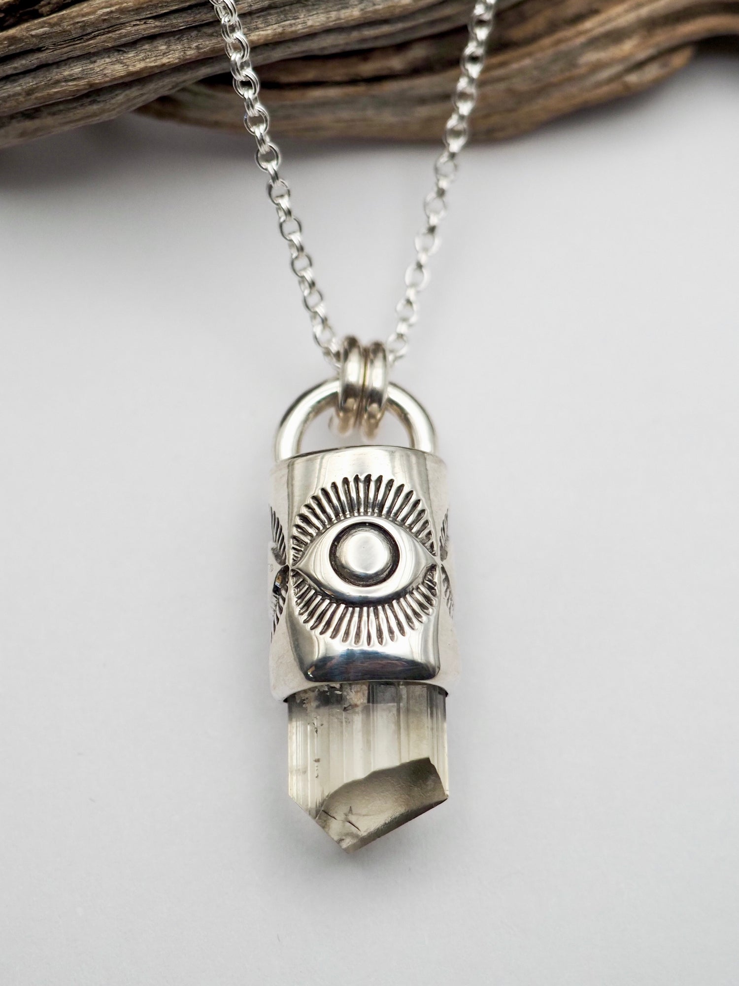 Phenakite Eye Talisman Necklace
