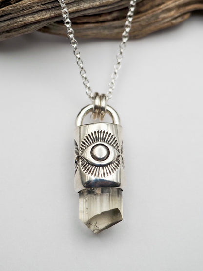 Phenakite Eye Talisman Necklace