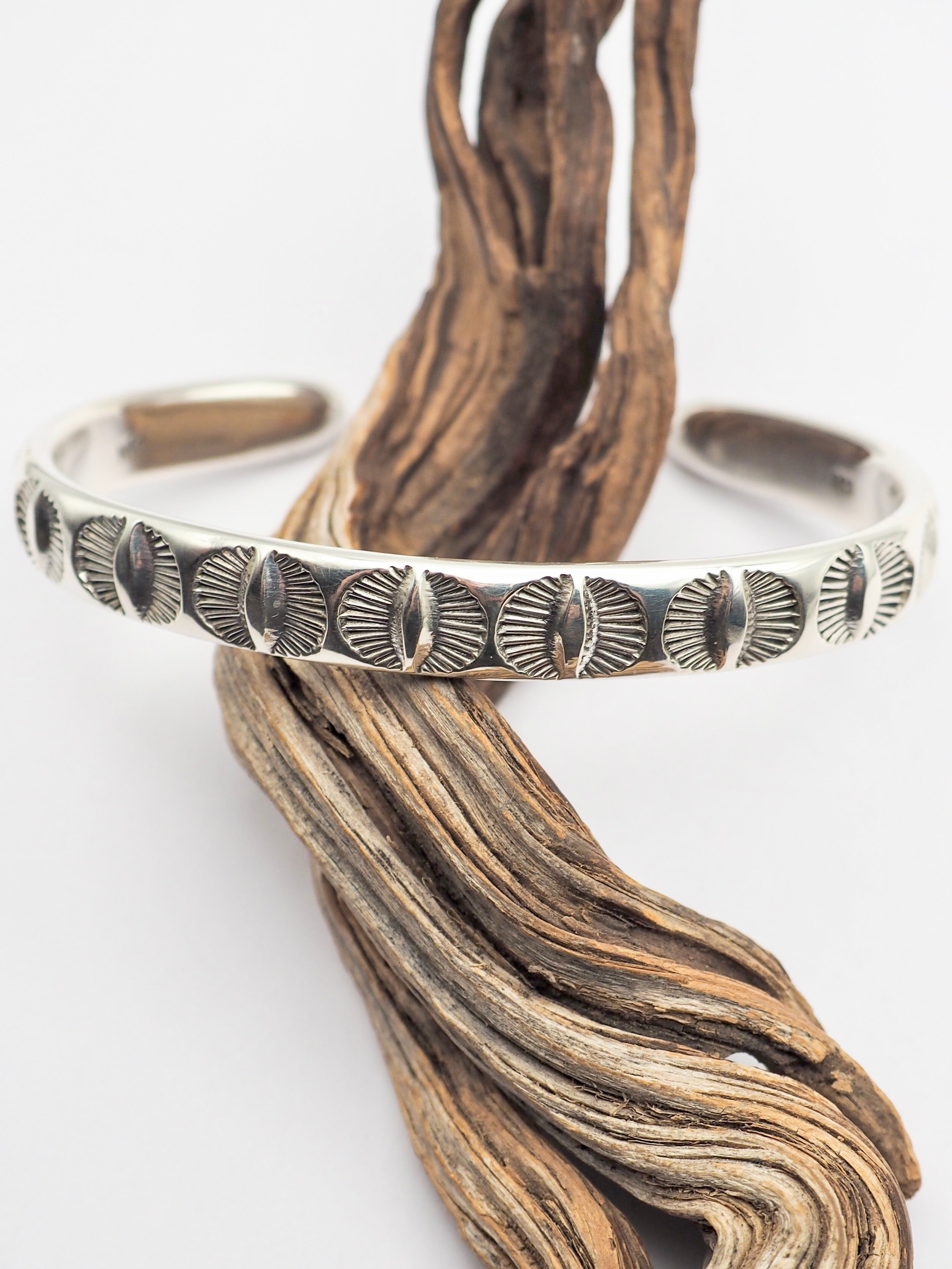 MTO Eyes Stamped Heavyweight Stacker Cuff