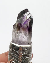 Brandberg Namibian Amethyst Big Eye/Fan Talisman Necklace