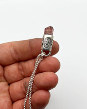 Pink Tourmaline Eyes Talisman Necklace