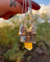 Scapolite O Ring Eye Talisman Necklace
