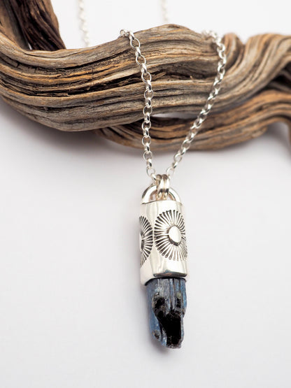 Blue Kyanite Sunshine Talisman Necklace