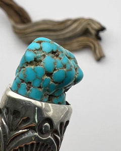Lone Mountain Turquoise Nugget Mojave Eye Talisman Necklace
