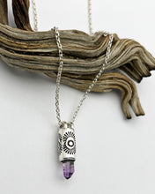 Brandberg Namibian Amethyst Tumbleweed Mini Talisman Necklace