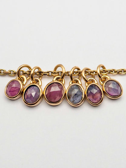 Umba Sapphire 14k Gold Mini Pendants