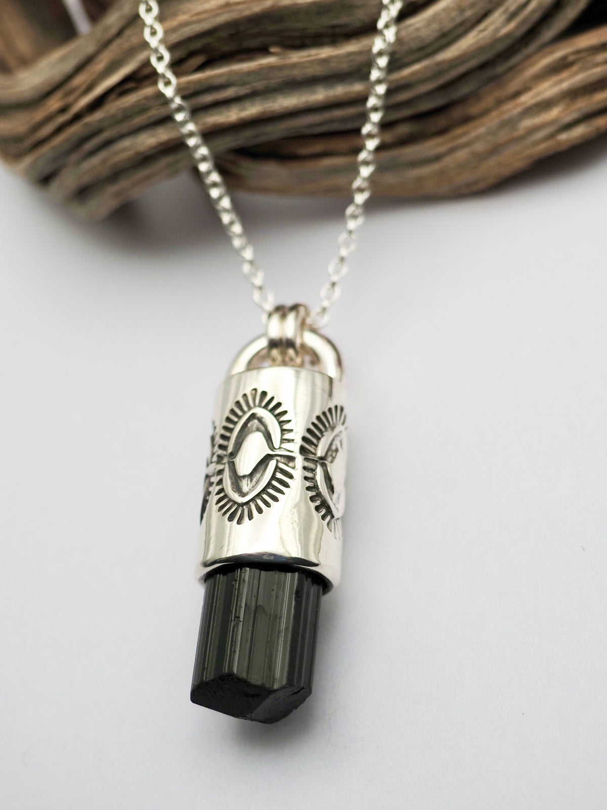 Black Tourmaline Yucca Talisman Necklace