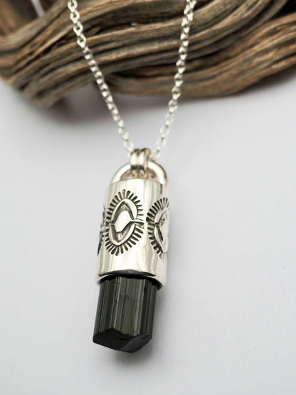 Black Tourmaline Yucca Talisman Necklace