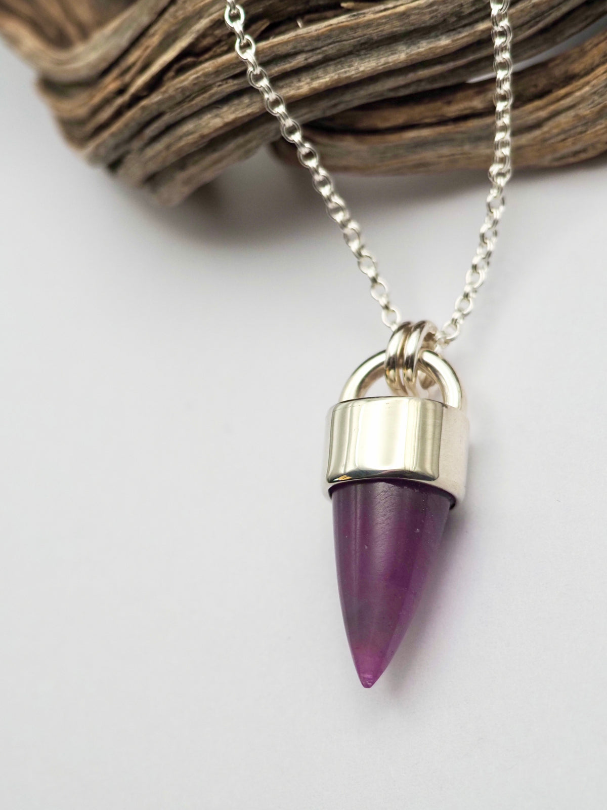 Ruby Spike Talisman Necklace