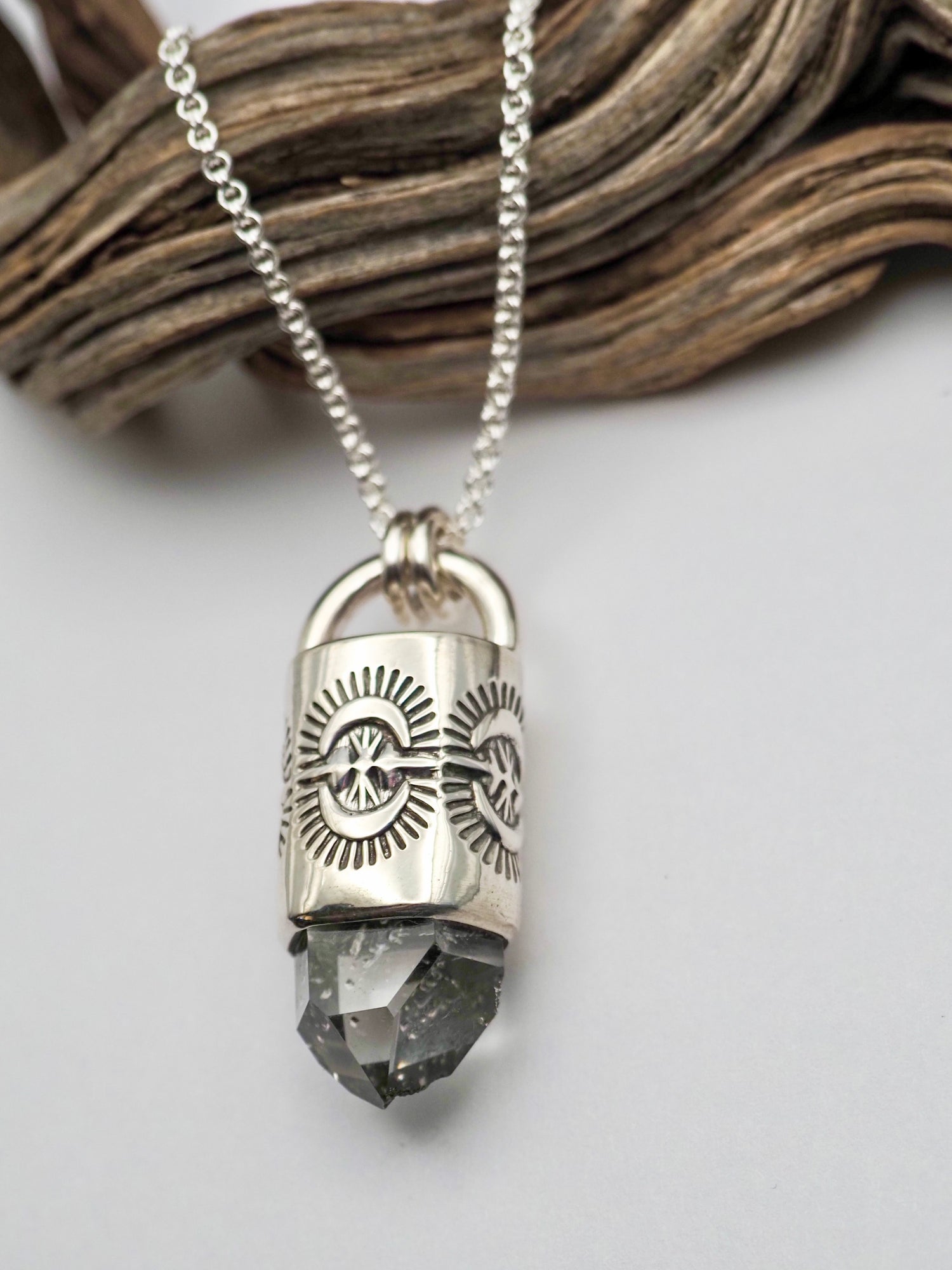 Herkimer Diamond Portal Talisman Necklace