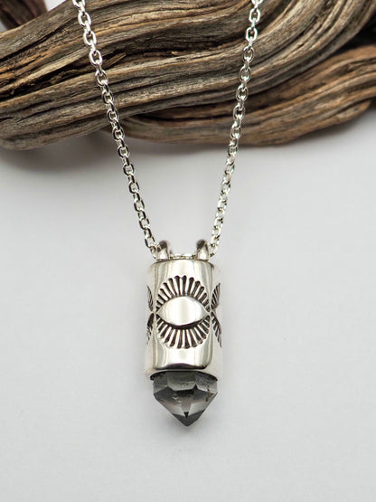 Herkimer Diamond Eye Talisman Necklace