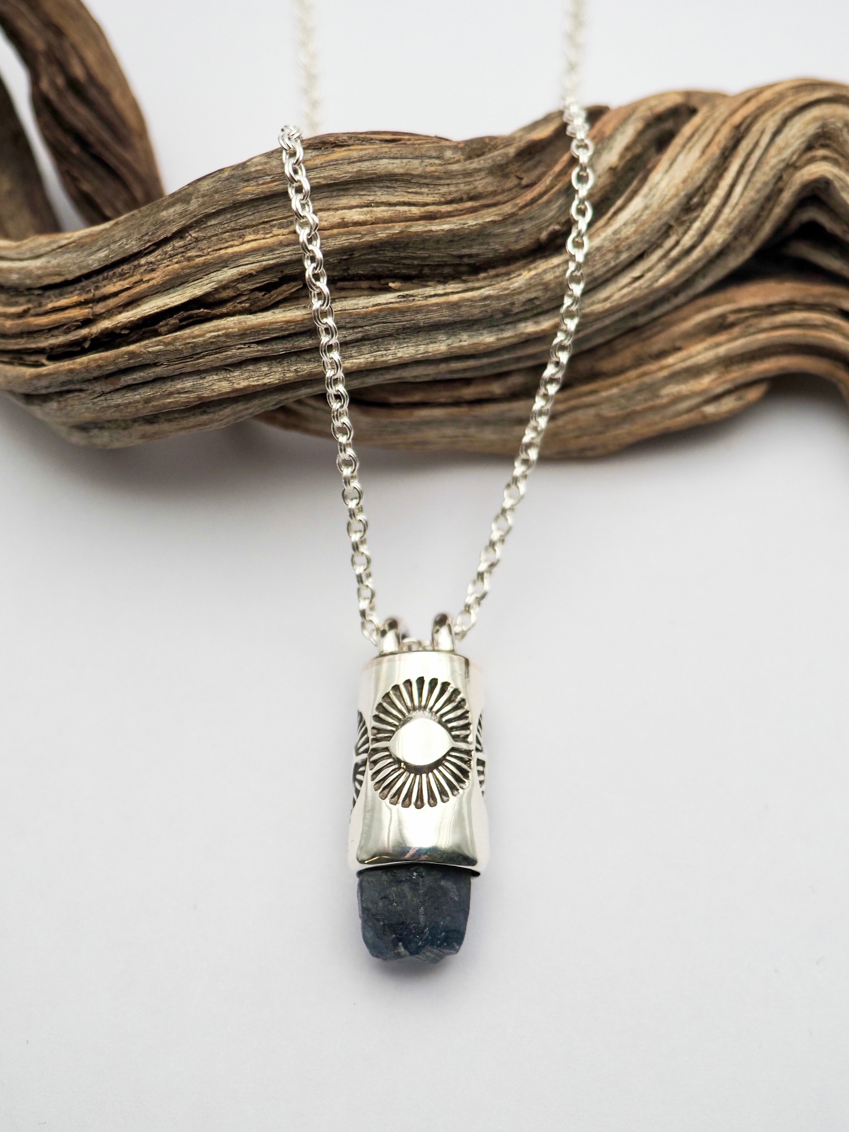 Sapphire Sunshine Talisman Necklace