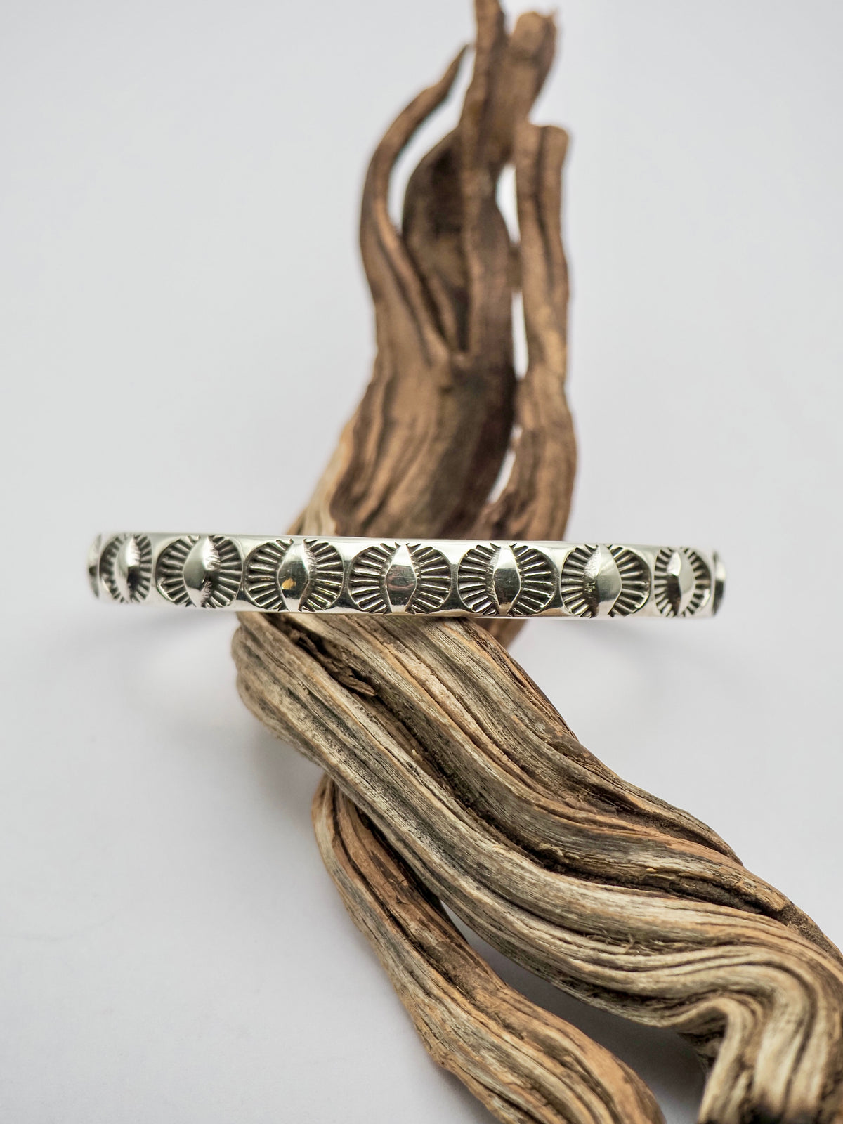 Eyes Hand Stamped Stacker Cuff XS