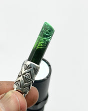 Dark Green Tourmaline Arroyo Talisman Necklace