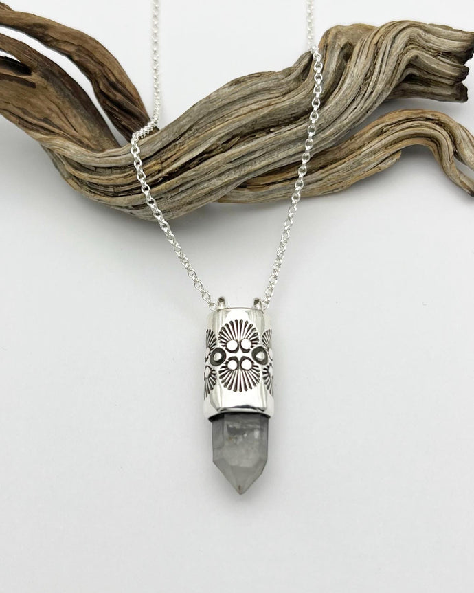 Tibetan Quartz Talisman Necklace
