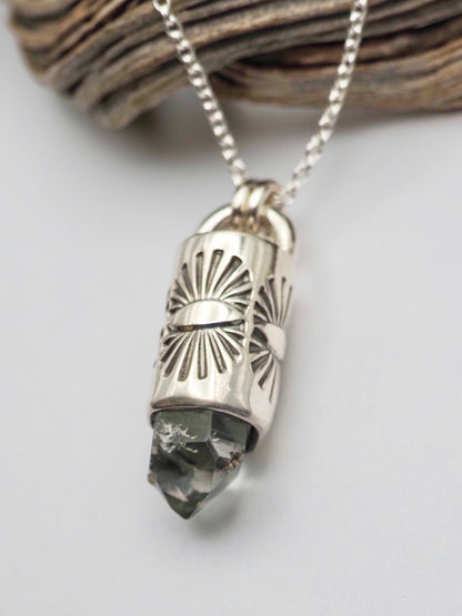 Herkimer Diamond Juniper Talisman Necklace
