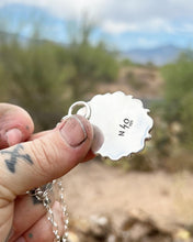 Carico Lake Turquoise Hand Stamped Border Necklace