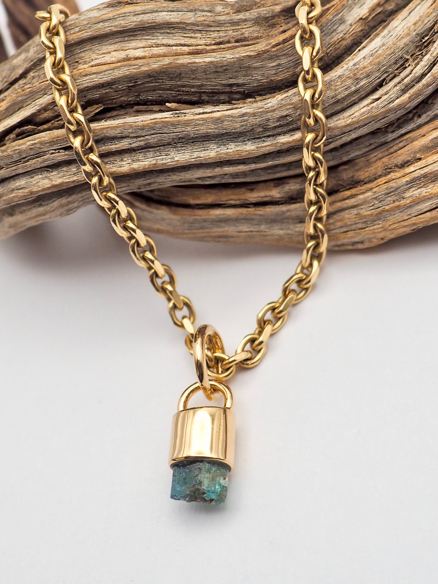 Kornerupine 14k Gold Pendant