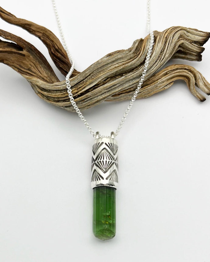 Green Tourmaline Arroyo Talisman Necklace
