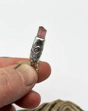 Pink Tourmaline Tumbleweed Talisman Necklace