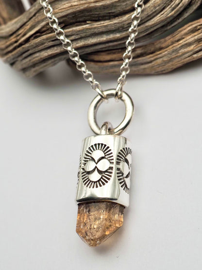 Imperial Topaz O Ring Oasis Talisman Necklace
