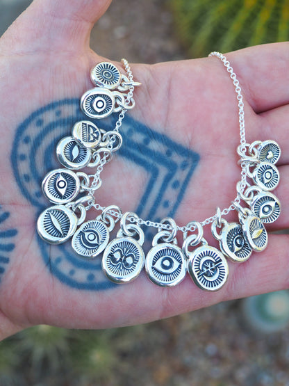 Sterling Silver Hand Stamped Mini Pendants