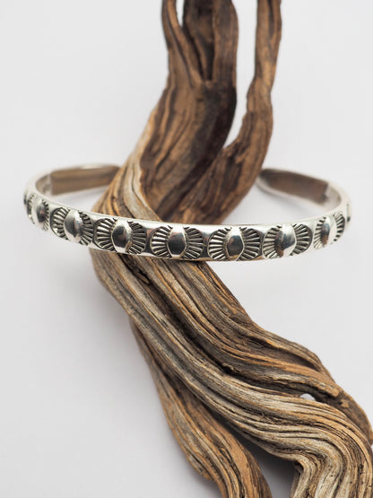 MTO Eyes Hand Stamped Stacker Cuff