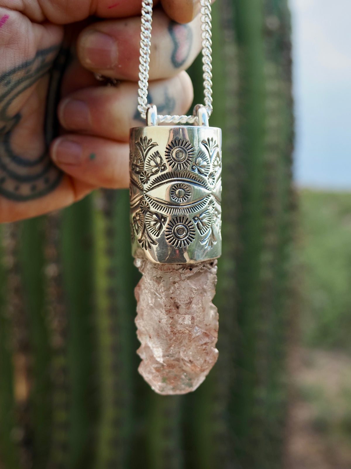 Nirvana Quartz Big Eye Talisman Necklace
