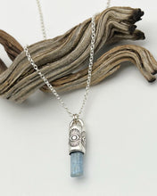 Aquamarine Eye Talisman Necklace