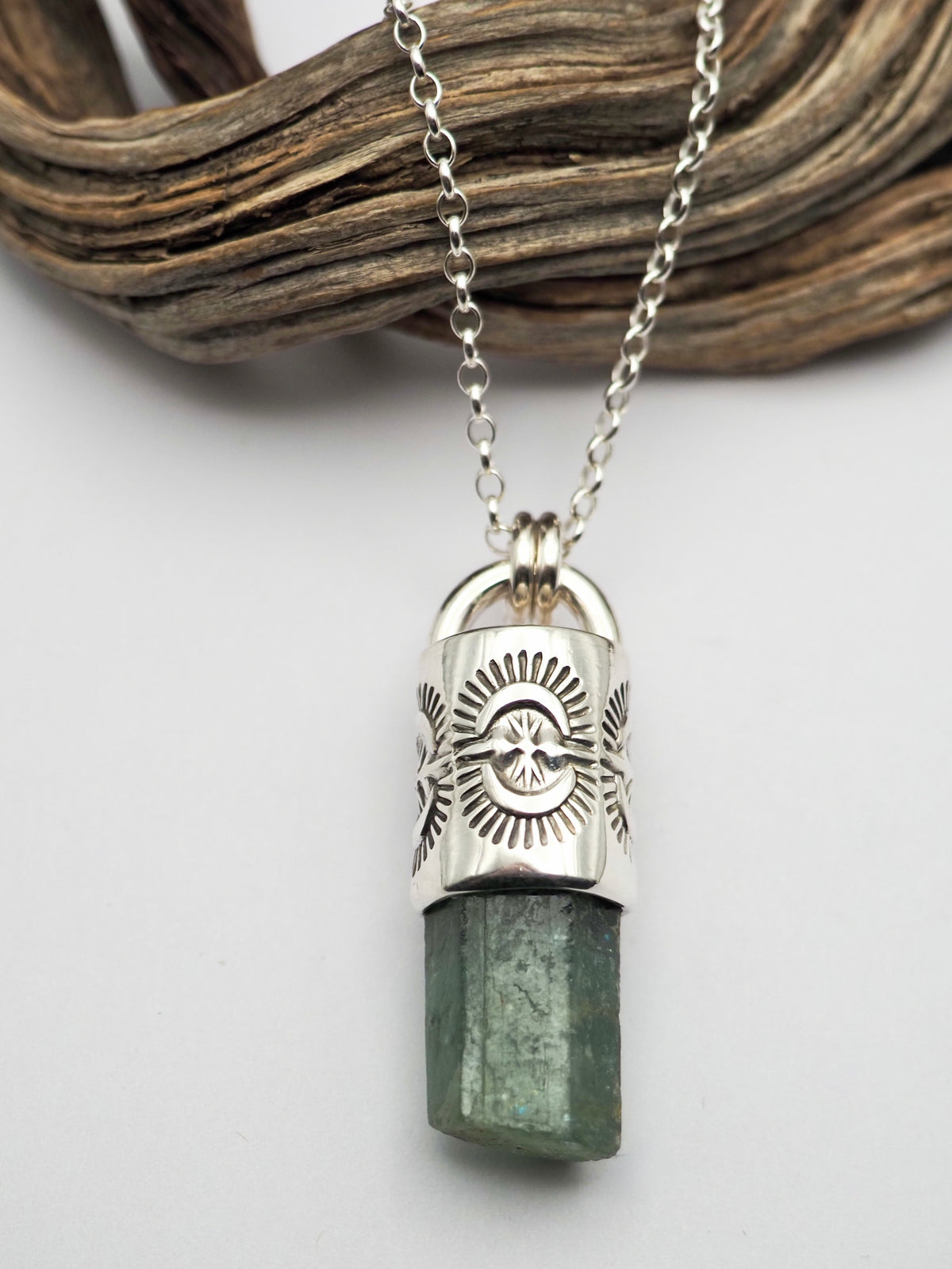 Aquamarine Portal Talisman Necklace