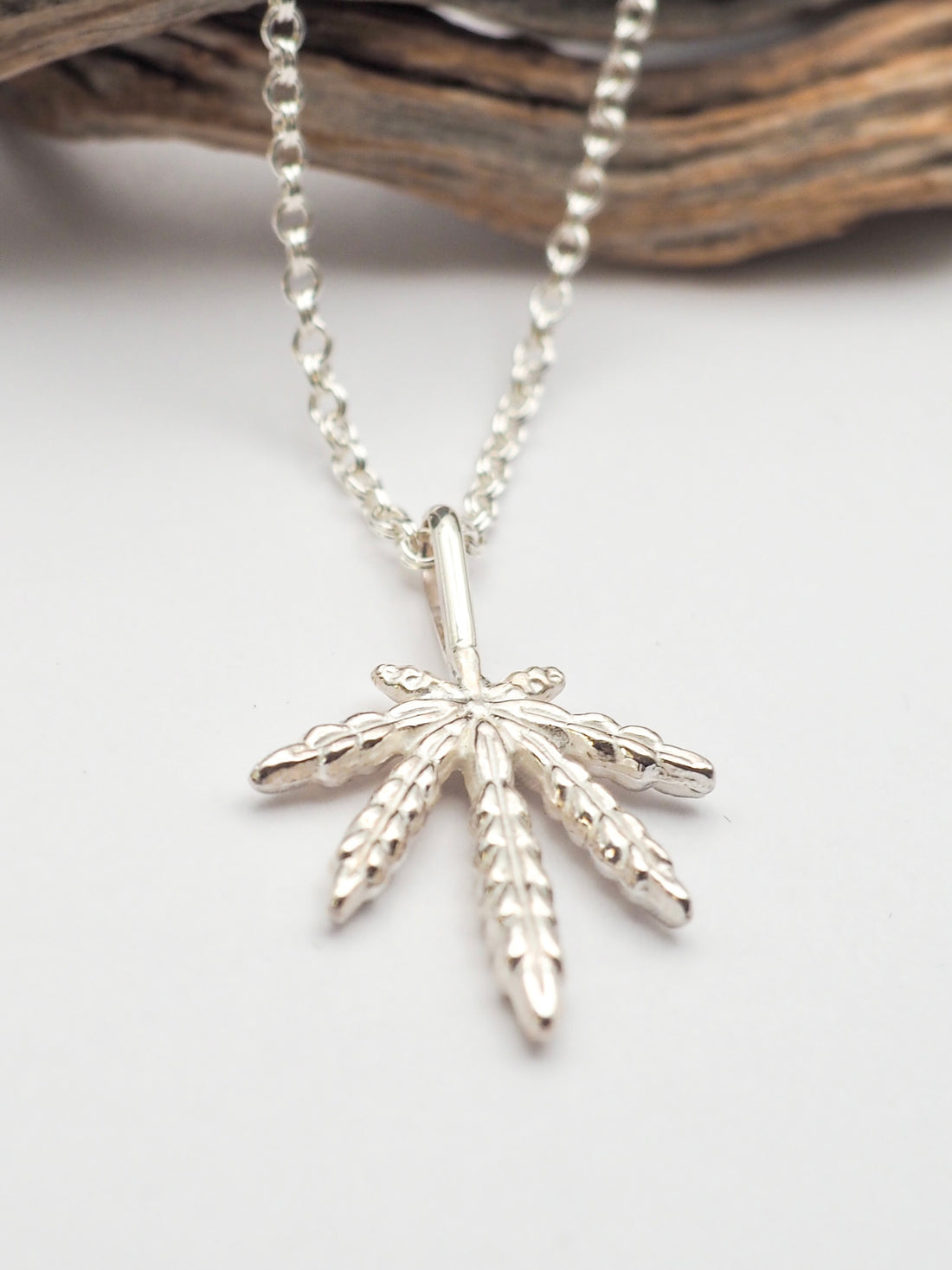 Sterling Silver Sweet Leaf Necklace
