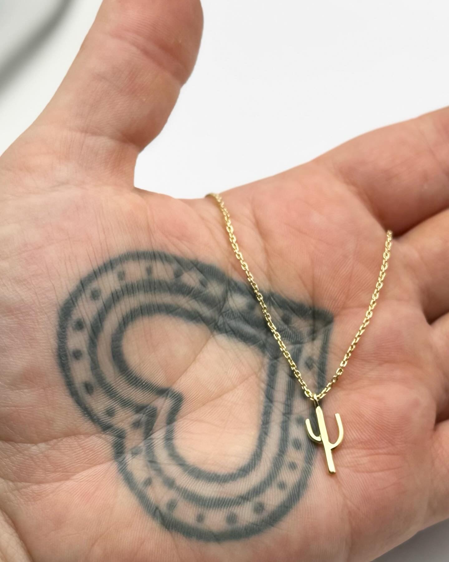 14k Gold Saguaro Necklace