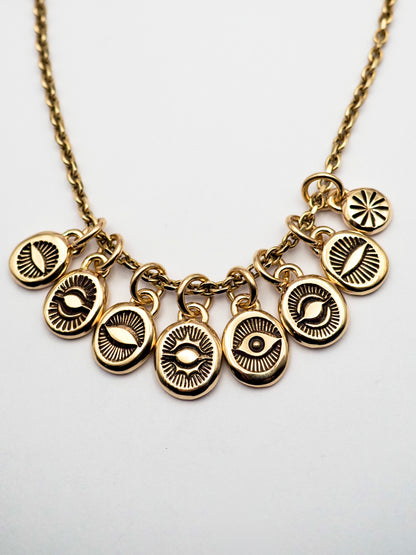 14k Gold Hand Stamped Pendants