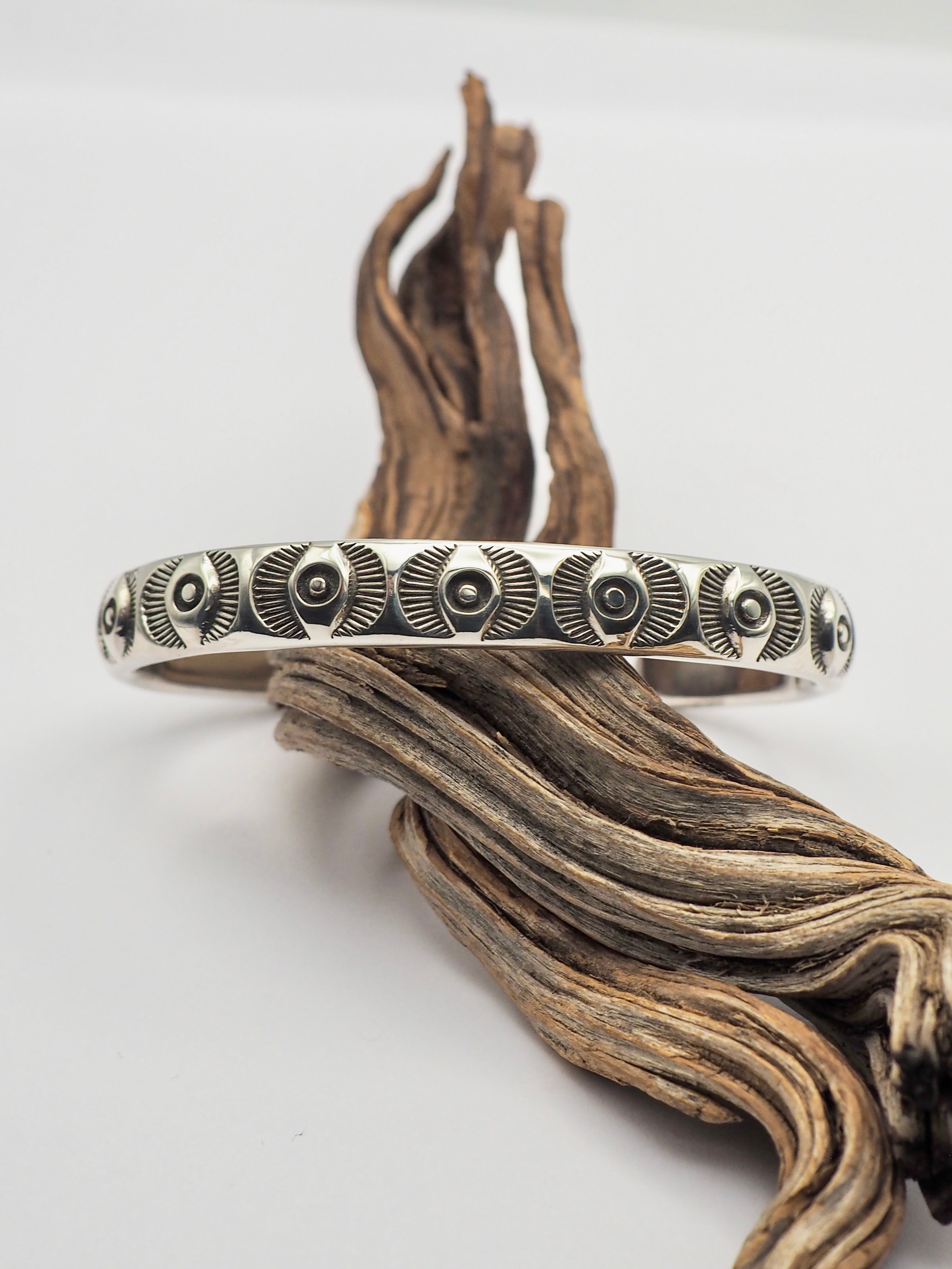 MTO Big Eye Stamped Heavyweight Stacker Cuff