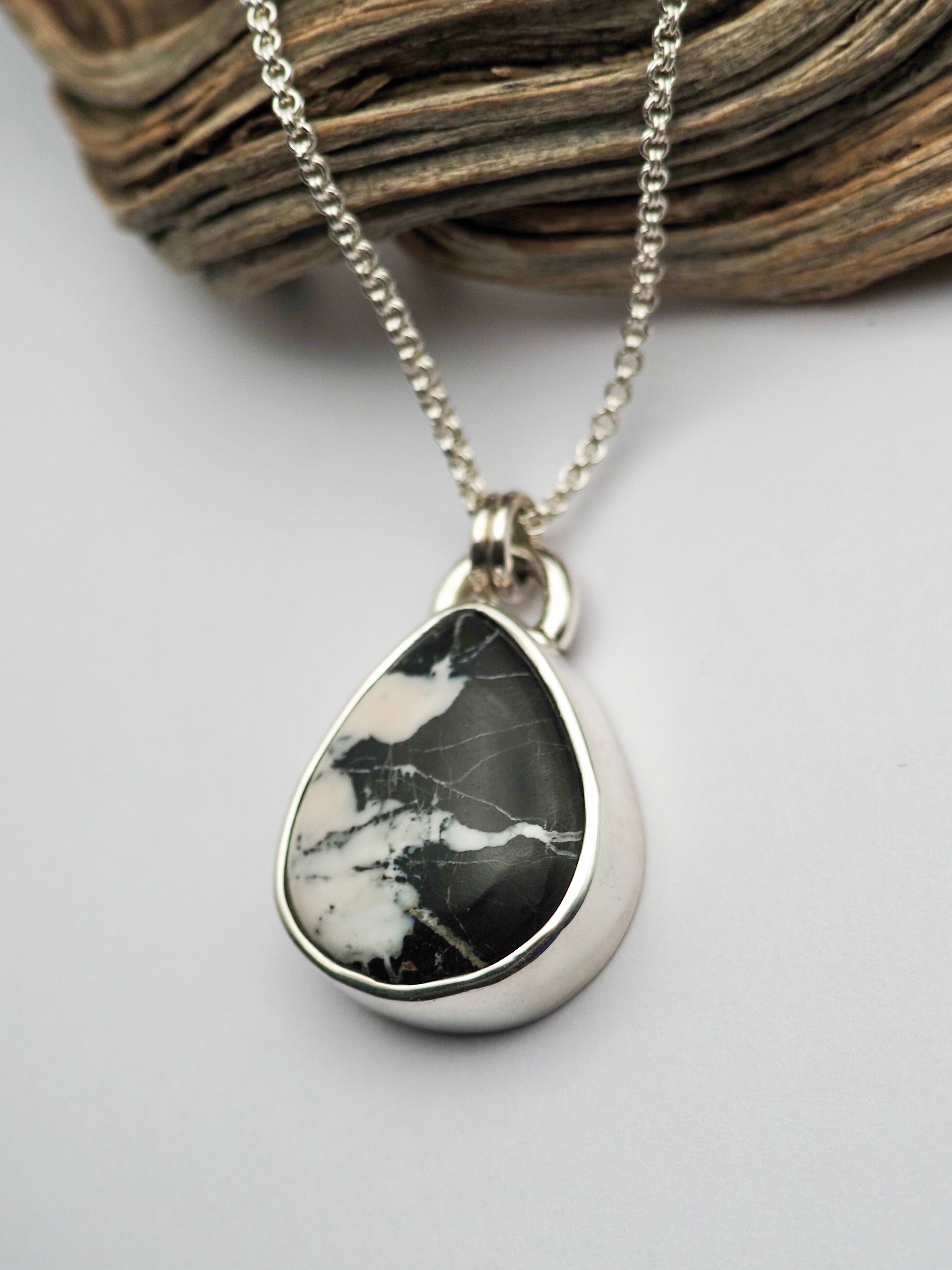 White Buffalo Pendant Necklace