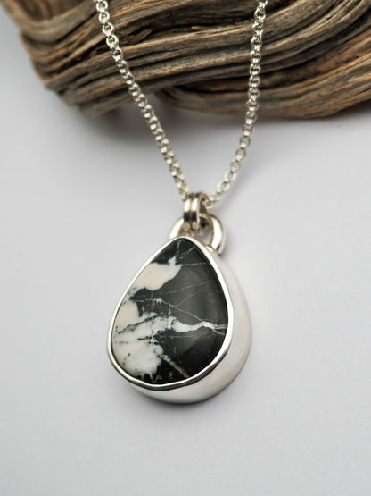 White Buffalo Pendant Necklace