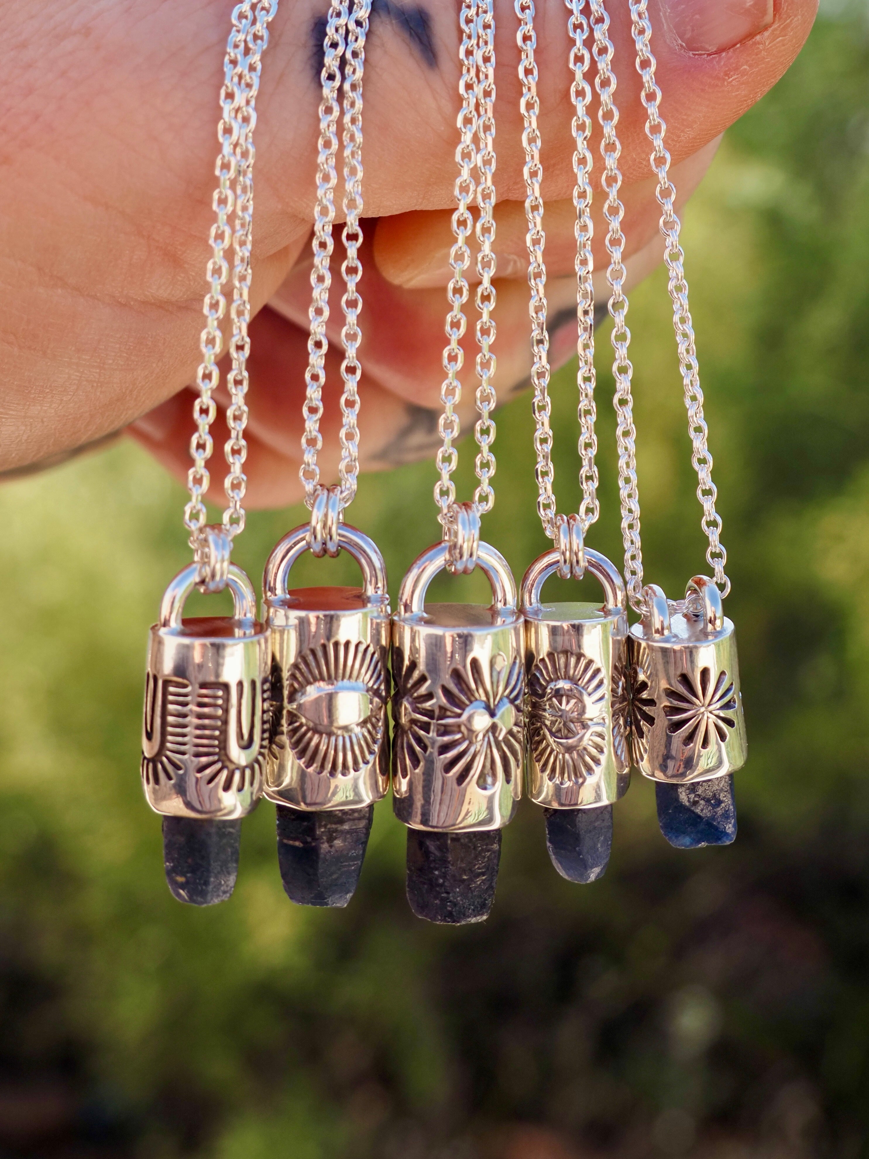 Sapphire Mesquite Talisman Necklace