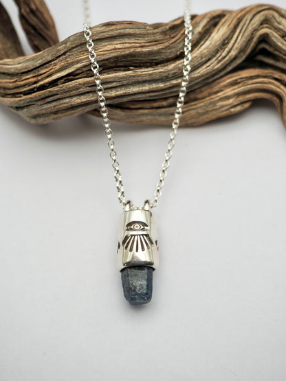 Sapphire Astral Eyes Talisman Necklace