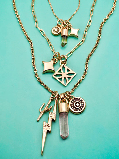 14k Gold Saguaro Pendant