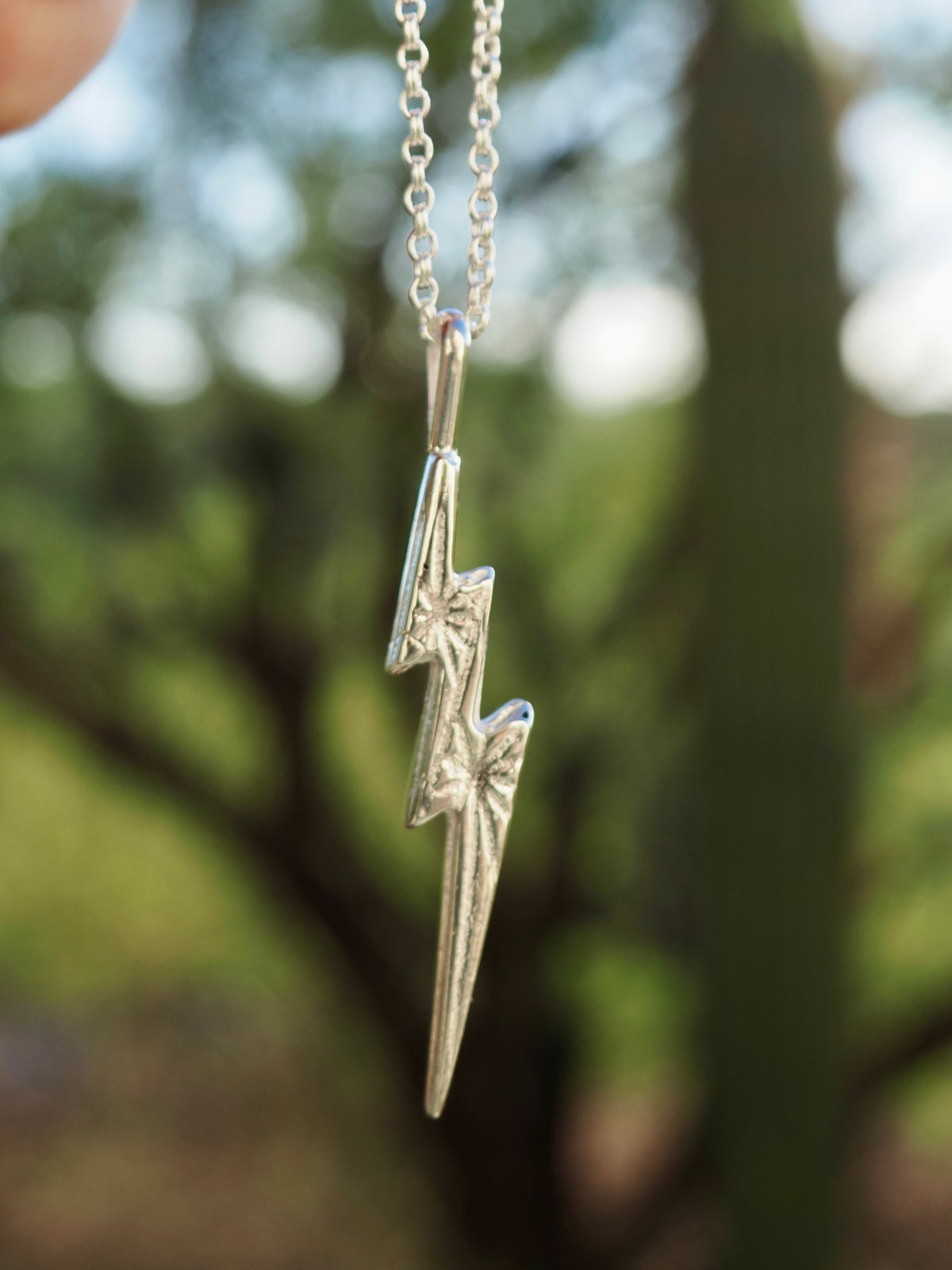 Sterling Silver Lightning Bolt