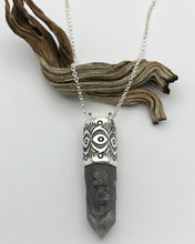 Tibetan Quartz Eye/Mojave Big Talisman Necklace