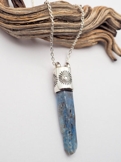 Blue Kyanite Sunshine Talisman Necklace