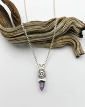 Brandberg Namibian Amethyst Tumbleweed Mini Talisman Necklace