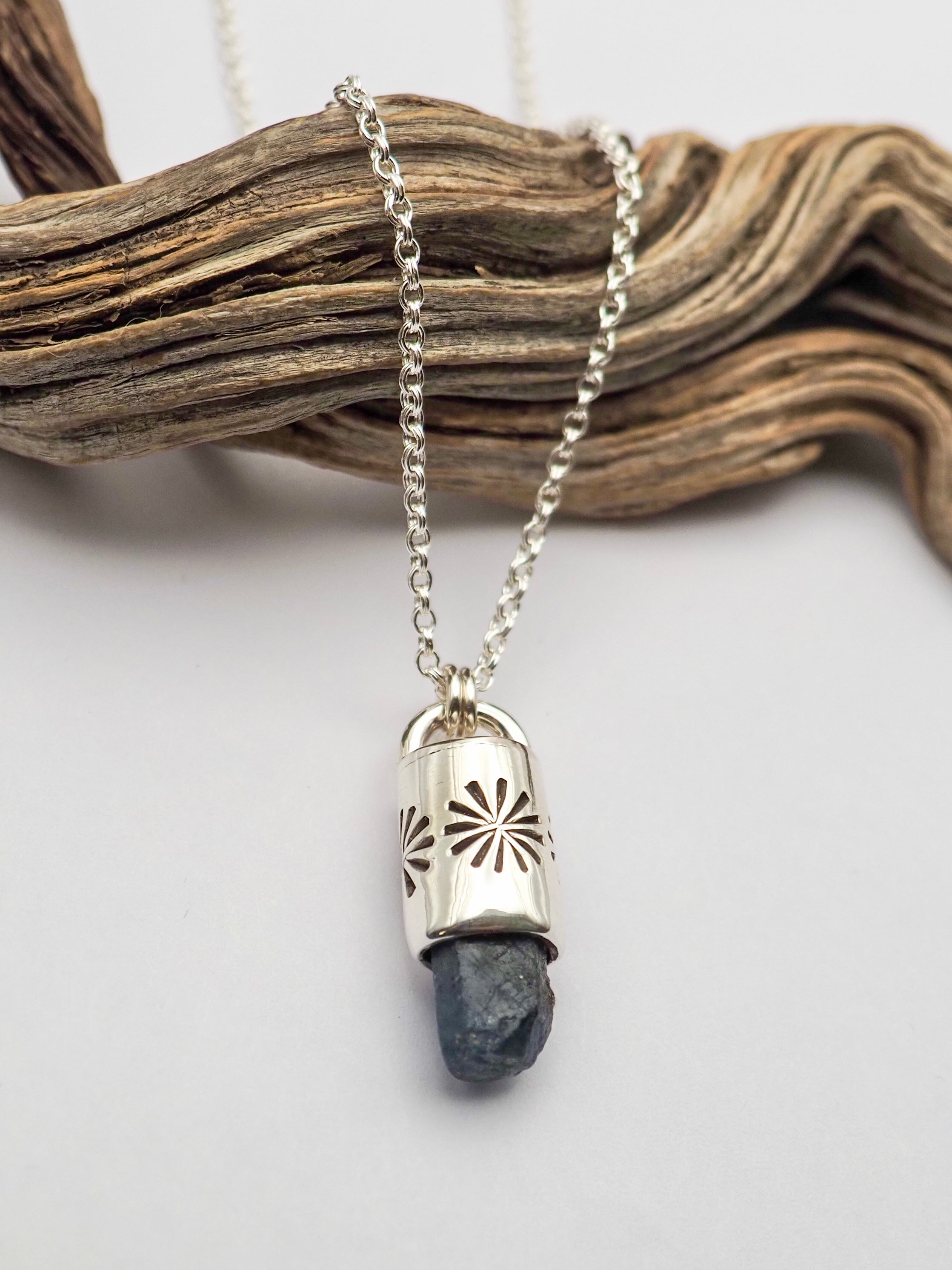 Sapphire Sparkle Talisman Necklace