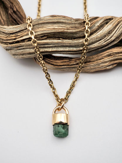 Emerald 14k Gold Talisman