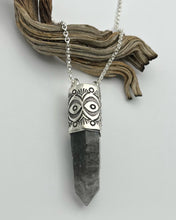 Tibetan Quartz Eye/Mojave Big Talisman Necklace